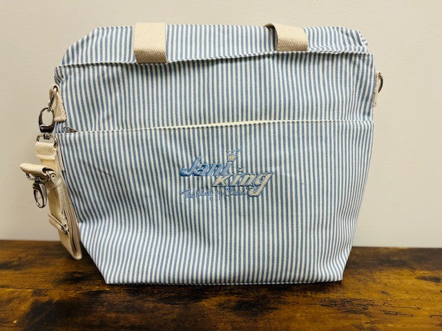 Insulated Striped Cooler Tote