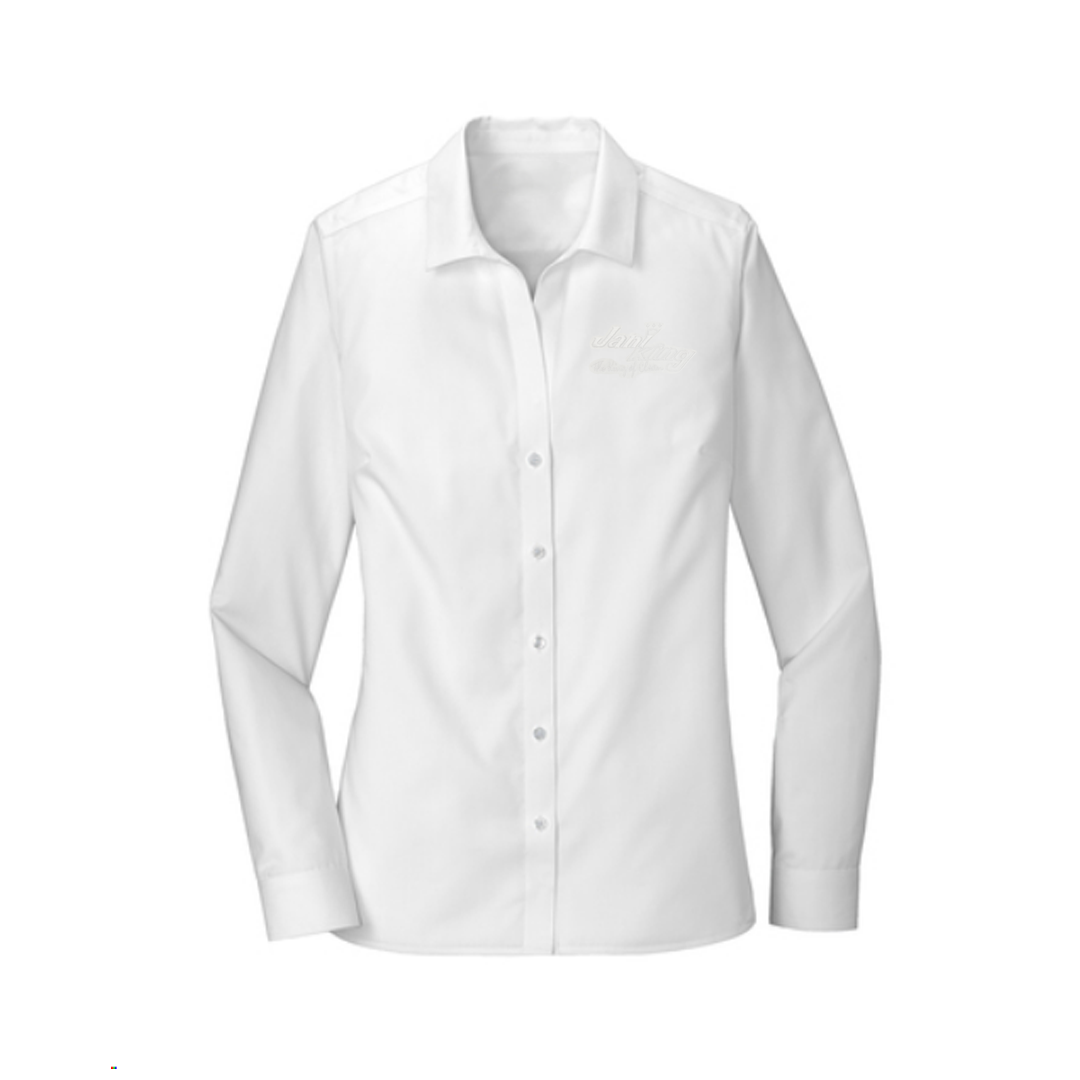 Ladies Long Sleeve Dress Shirt Brooks Brothers - White / Small Ladies Long Sleeve Dress Shirt Brooks Brothers - White / Small